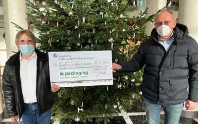 Christmas donation Förderverein für krebskranke Kinder e.V. Freiburg im Breisgau
