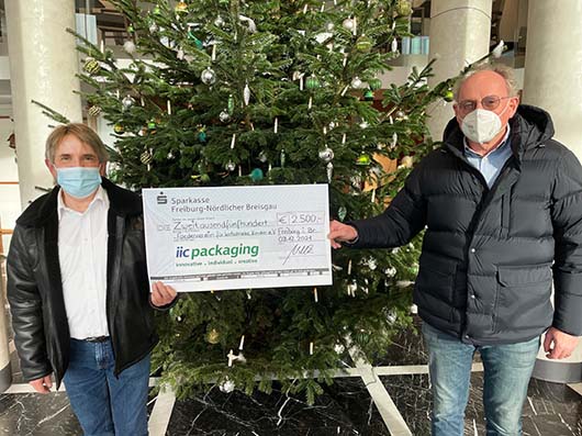 Christmas donation Förderverein für krebskranke Kinder e.V. Freiburg im Breisgau